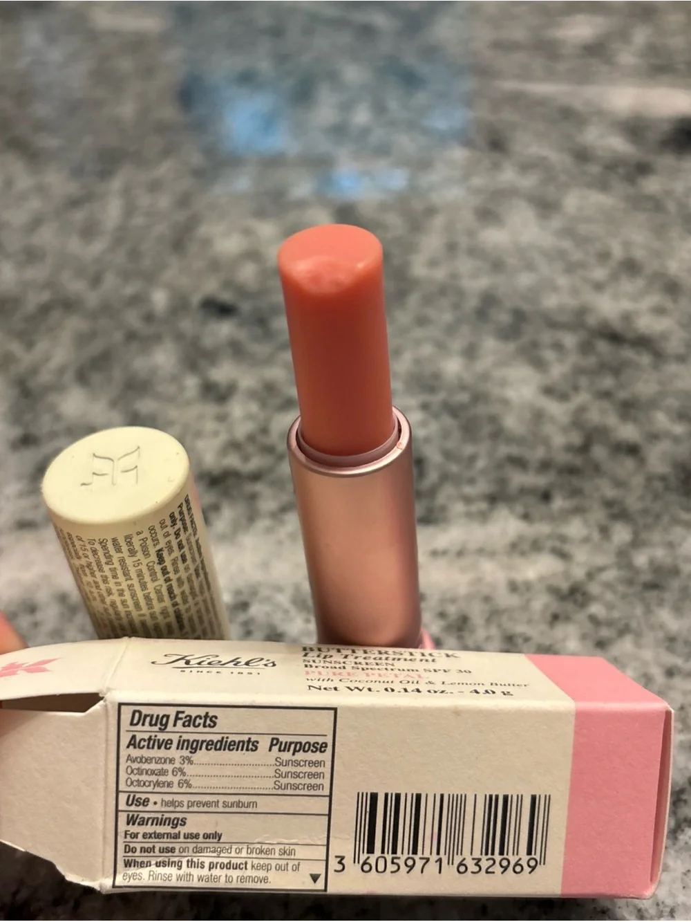 NEW Kiehls Butterstick Lip Treatment PURE PETAL *Rare & Discontinued NIB